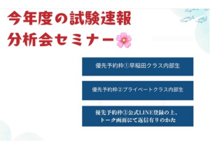 早稲田実業 予想的中②ペーパーテスト３
