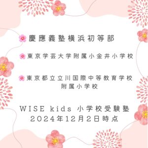 第1回早稲田実業学校初等部対策テスト３